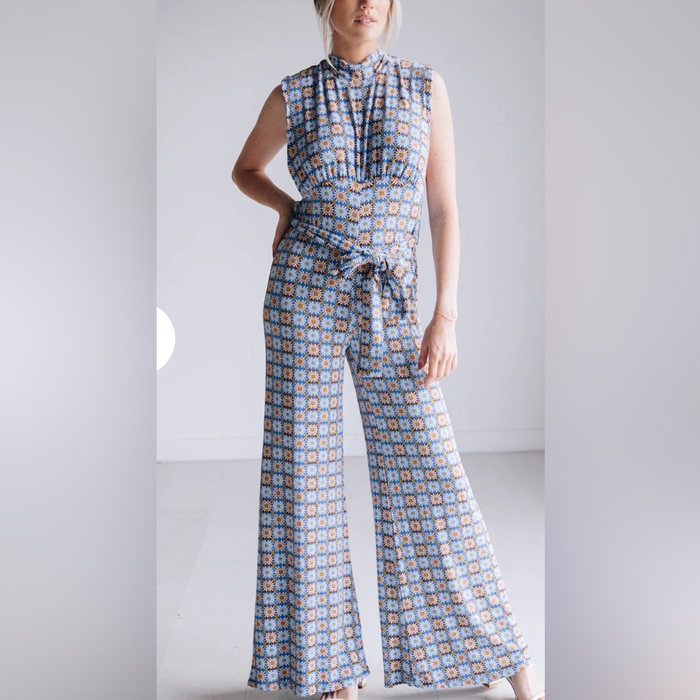 Vibe Check Tie Waist Jumpsuit